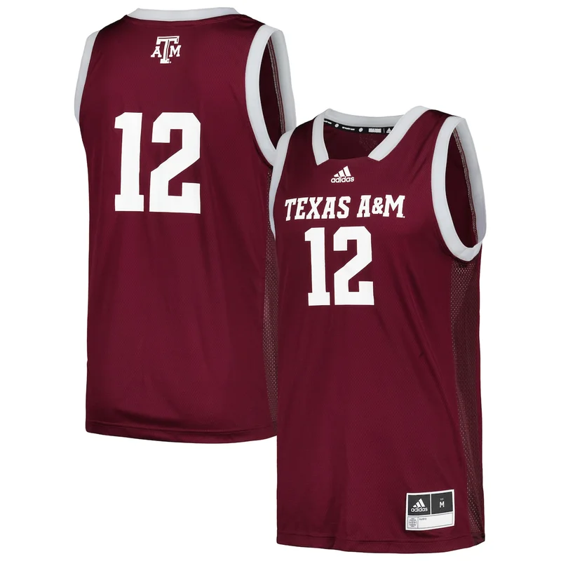 #12 White Texas A&M Aggies Swingman Jersey Basketball - Image 5