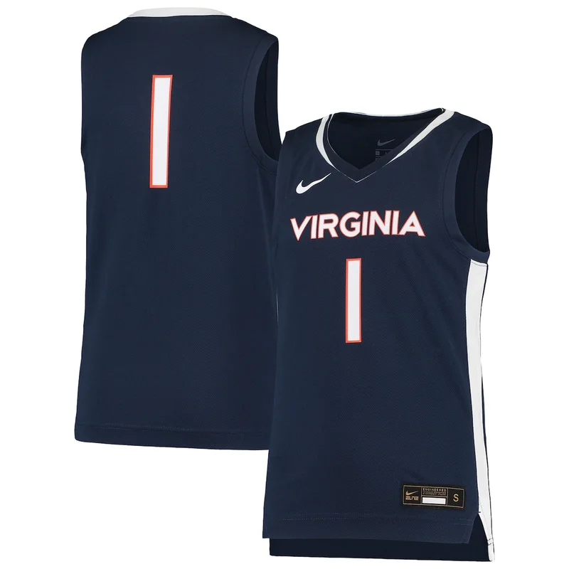 Navy Virginia Cavaliers Basketball Jersey - Image 3