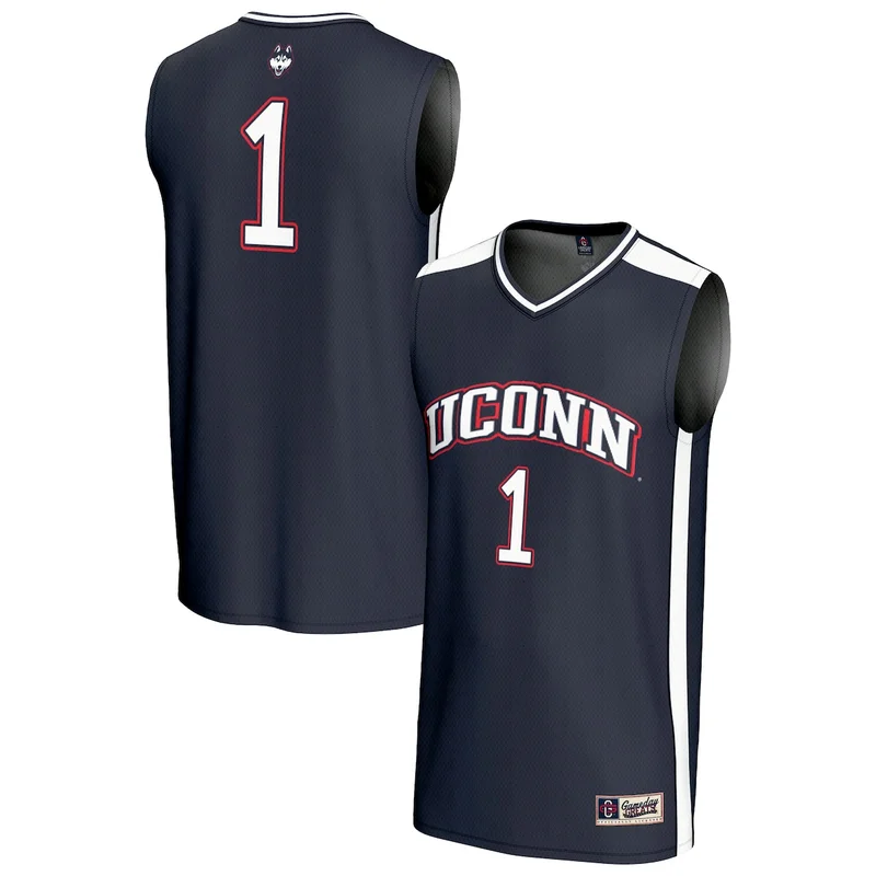 #1 Navy UConn Huskies Lightweight Basketball Jersey GameDay Greats - Image 2
