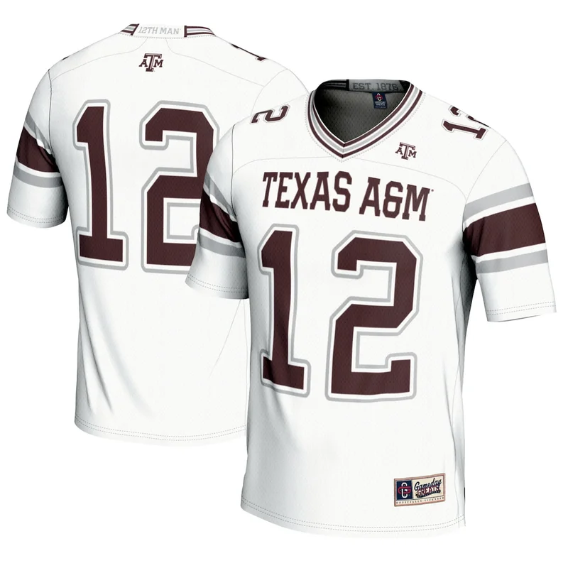#12 Maroon Texas A&M Aggies Football Lightweight Jersey GameDay Greats - Image 4