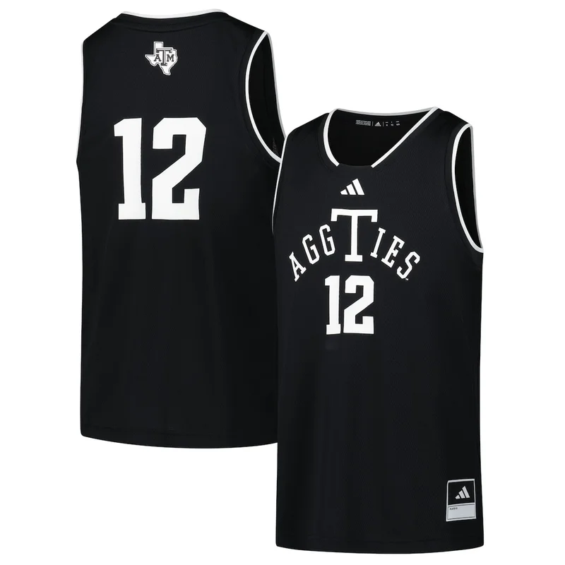 #12 White Texas A&M Aggies Swingman Jersey Basketball - Image 4