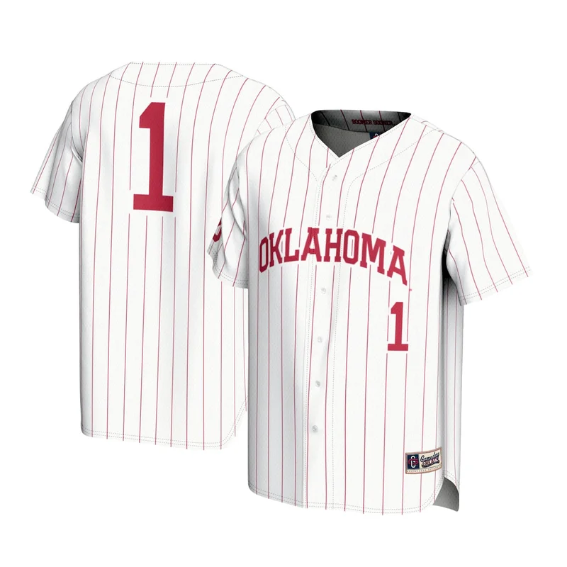 #1 Crimson Oklahoma Sooners Lightweight Baseball Jersey GameDay Greats - Image 5
