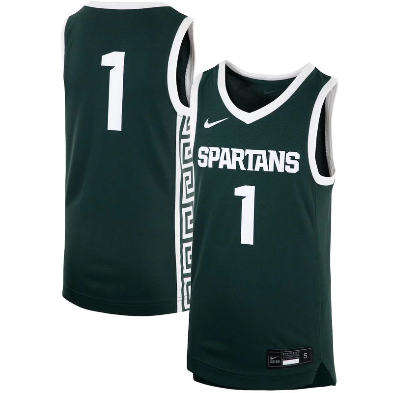 Black #1 Michigan State Spartans Lightweight Basketball Jersey GameDay Greats - Image 3