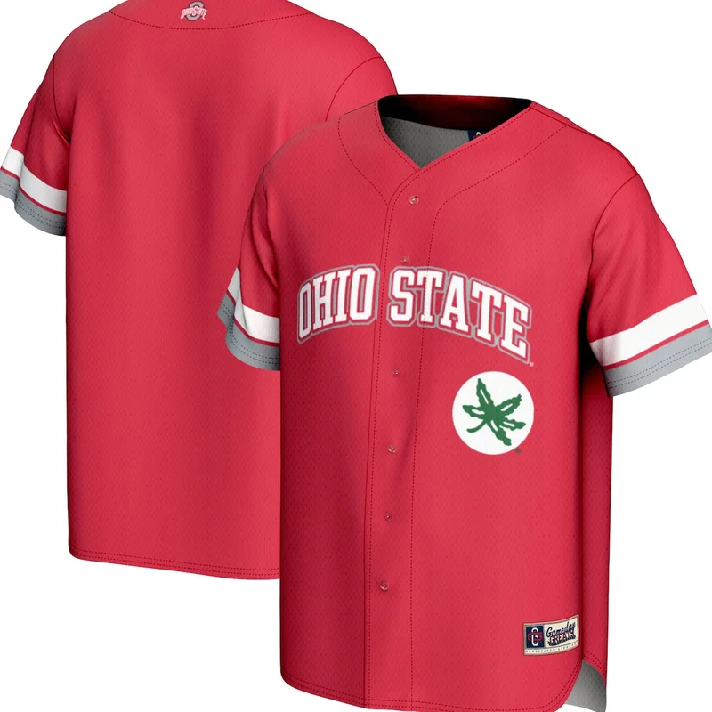 #1 Gray Ohio State Buckeyes Lightweight Baseball Jersey GameDay Greats - Image 2