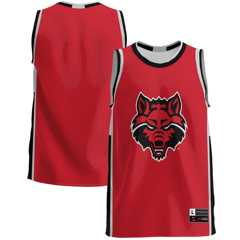 #1 Crimson Arkansas Razorbacks Jersey Basketball - Image 3