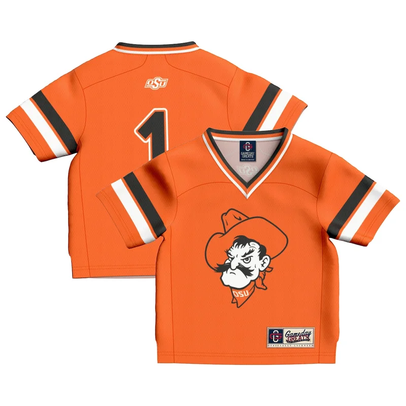 #1 Orange Oklahoma State Cowboys Football Jersey GameDay Greats - Image 5