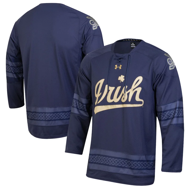 Under Armour Navy Notre Dame Fighting Irish Ireland Hockey Jersey 