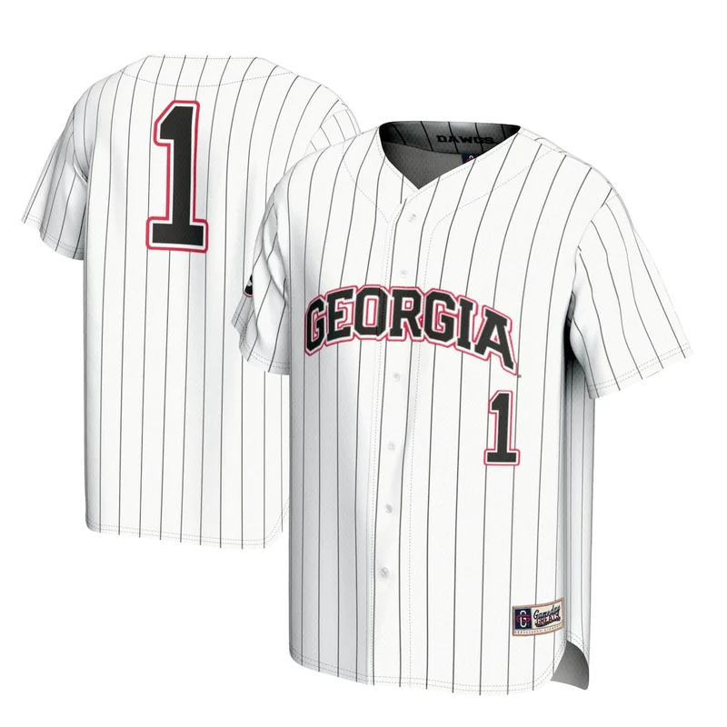 #1 White Georgia Bulldogs Lightweight Baseball Jersey GameDay Greats - Image 3