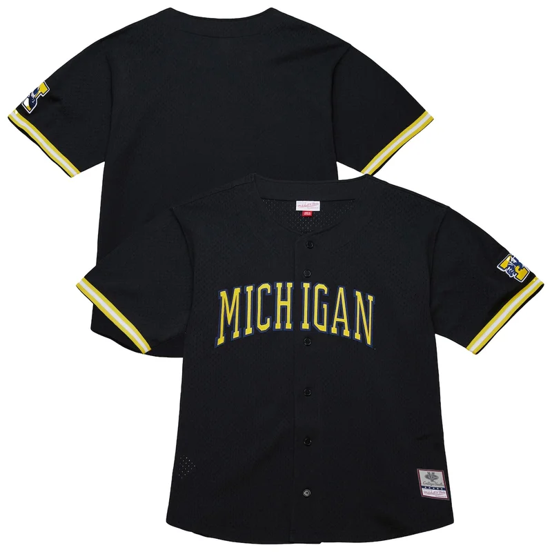 #1 White Michigan Wolverines Lightweight Baseball Jersey GameDay Greats - Image 5