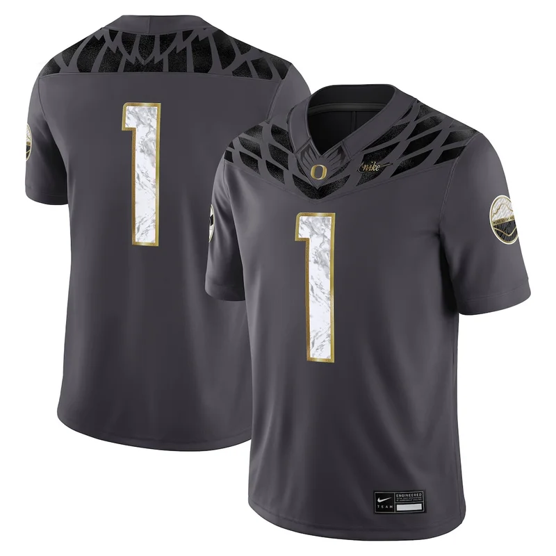 White Oregon Ducks Football Jersey Alternate Game - Image 4