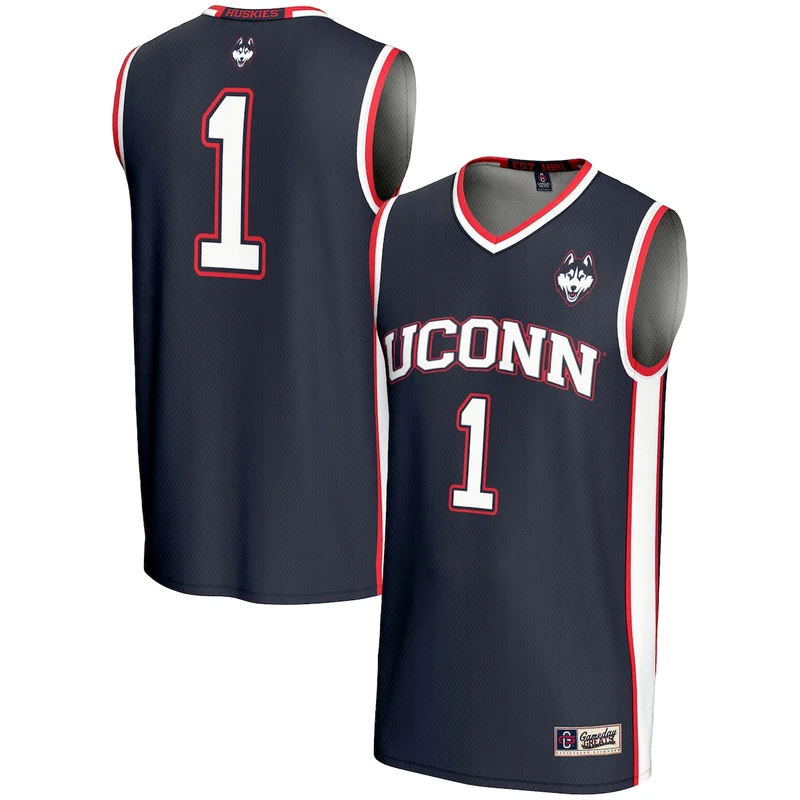 #1 Navy UConn Huskies Lightweight Basketball Jersey GameDay Greats - Image 3