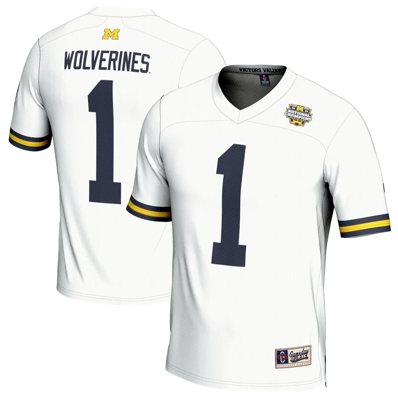 #1 Black Michigan Wolverines Football Jersey GameDay Greats - Image 2