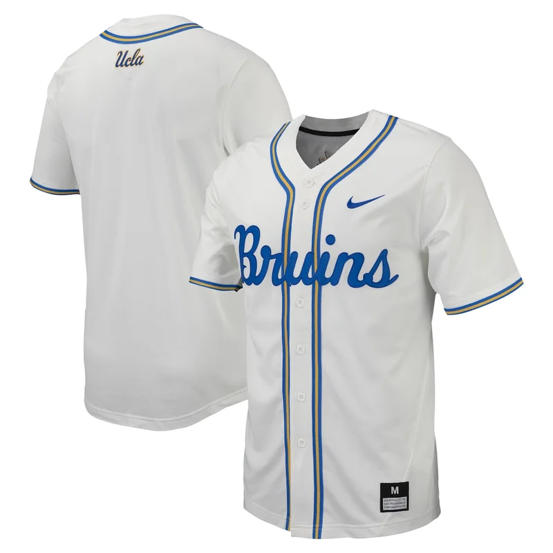 White UCLA Bruins Baseball Jersey - Image 5