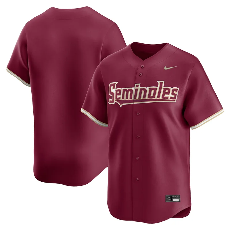 Garnet Florida State Seminoles Limited Baseball Jersey - Image 2