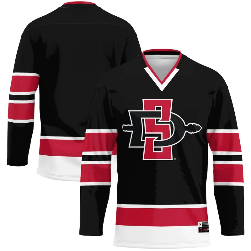 Black San Diego State Aztecs Hockey Jersey GameDay Greats 