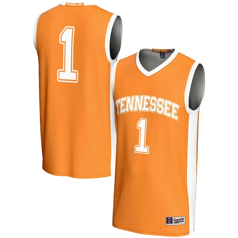 #1 Tennessee Orange Tennessee Volunteers Lightweight Basketball Jersey GameDay Greats 