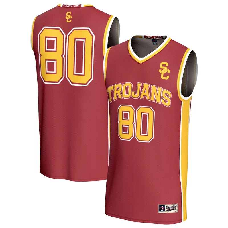 #80 Cardinal USC Trojans Lightweight Basketball Jersey GameDay Greats - Image 3