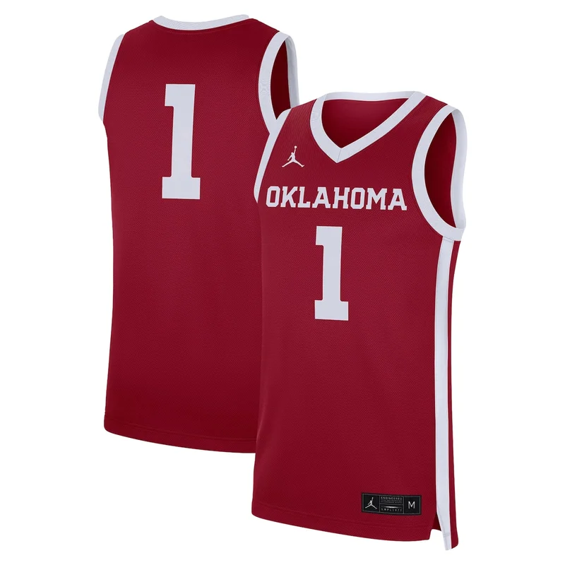 #1 Black Oklahoma Sooners Lightweight Basketball Jersey GameDay Greats - Image 3