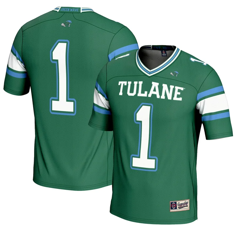 #1 White Tulane Green Wave Football Jersey GameDay Greats - Image 4