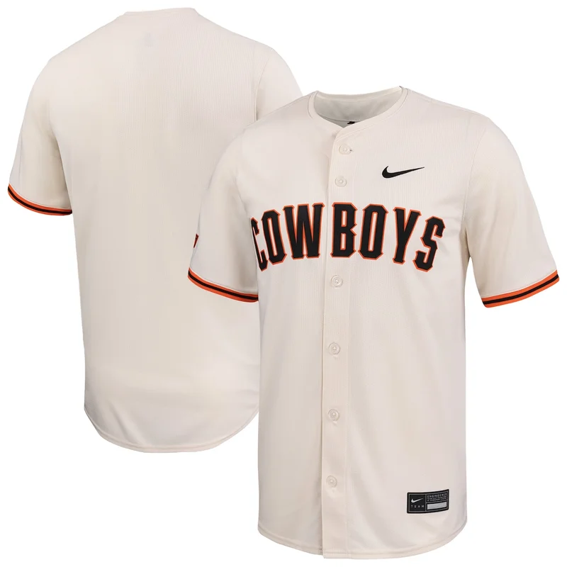 Natural Oklahoma State Cowboys Limited Baseball Jersey 