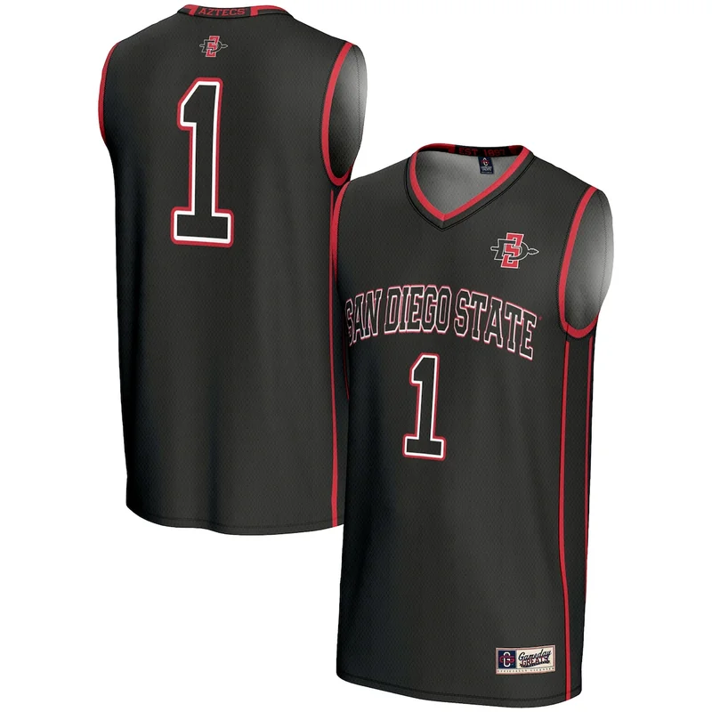 Scarlet #1 San Diego State Aztecs Lightweight Basketball Jersey GameDay Greats - Image 5