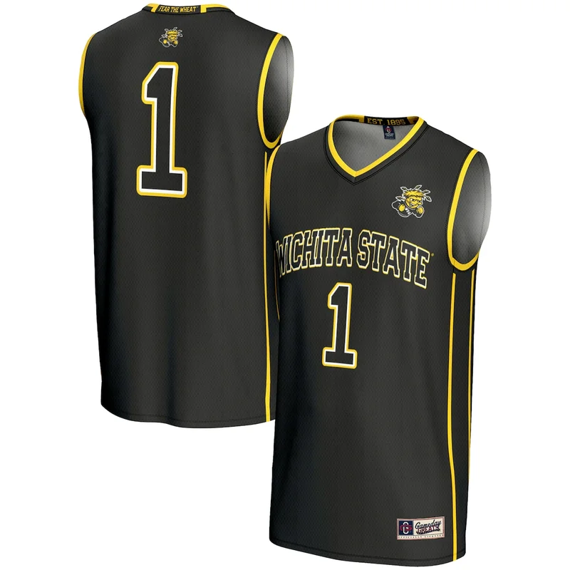 Unisex Black Wichita State Shockers #1 Basketball Jersey GameDay Greats 