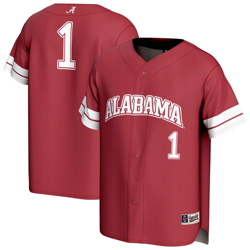 #1 White Alabama Crimson Tide Lightweight Baseball Jersey GameDay Greats - Image 3