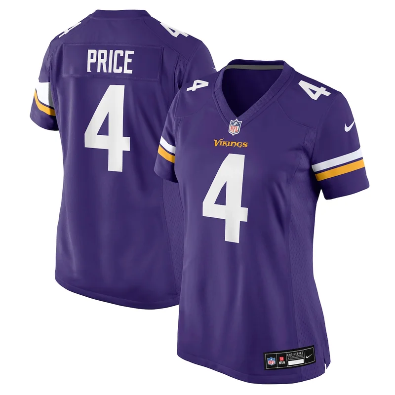 Minnesota Vikings Myles Price Purple Team Game Jersey - Image 2