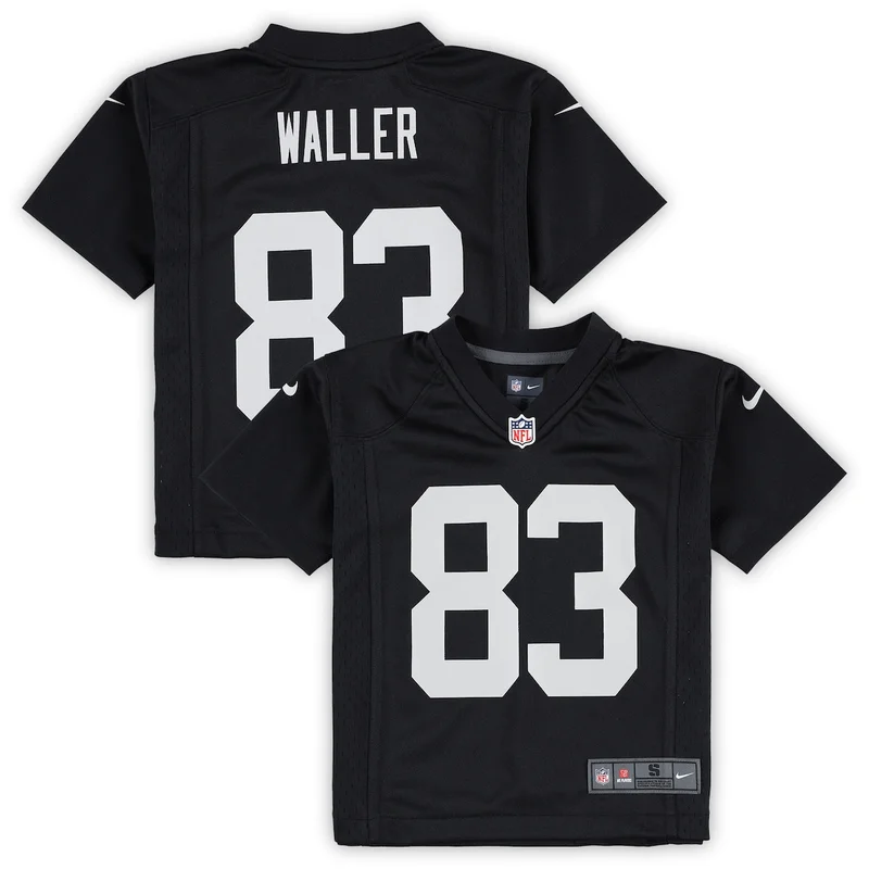 Preschool Las Vegas Raiders Darren Waller Black Game Jersey