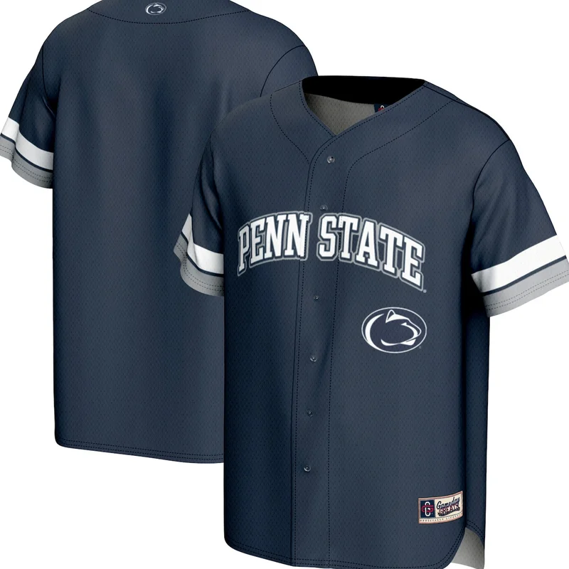 Black Oregon State Beavers Full-Button Baseball Jersey - Image 3