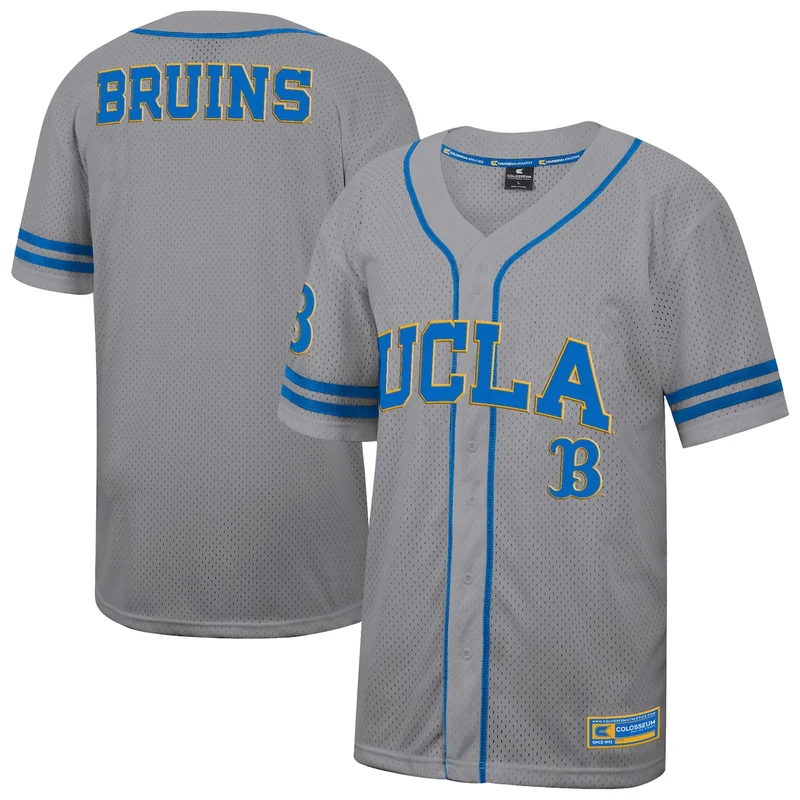 Colosseum Gray UCLA Bruins Free Spirited Baseball Jersey 