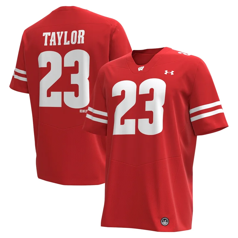 Colosseum Red Wisconsin Badgers Nothing But The Hits Football Jersey - Image 2