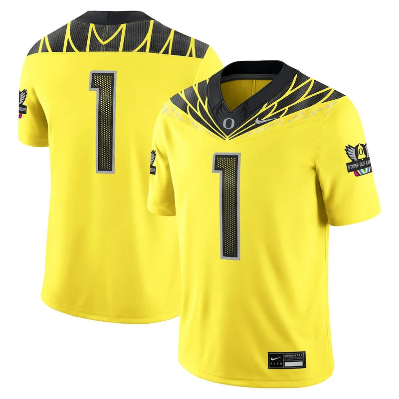 White Oregon Ducks Football Jersey Alternate Game - Image 3