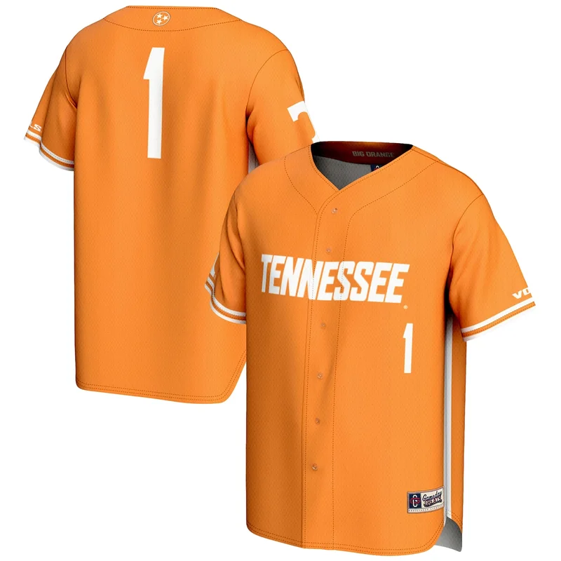 #1 Tennessee Orange Tennessee Volunteers Lightweight Baseball Jersey GameDay Greats 