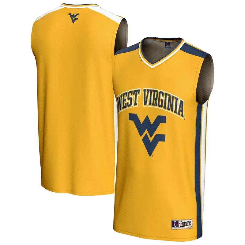 YouthÂ Gold West Virginia Mountaineers Basketball Jersey GameDay Greats 