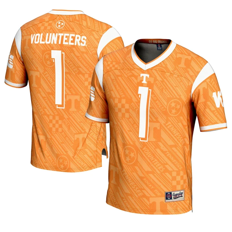 #25 Anthracite Tennessee Volunteers Game Football Jersey - Image 4
