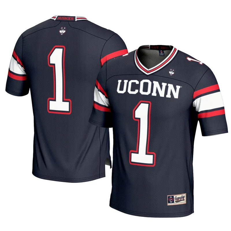 #1 Navy UConn Huskies Football Jersey GameDay Greats 