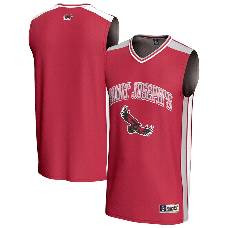 #1 Scarlet Rutgers Scarlet Knights Team Swingman Basketball Jersey - Image 4