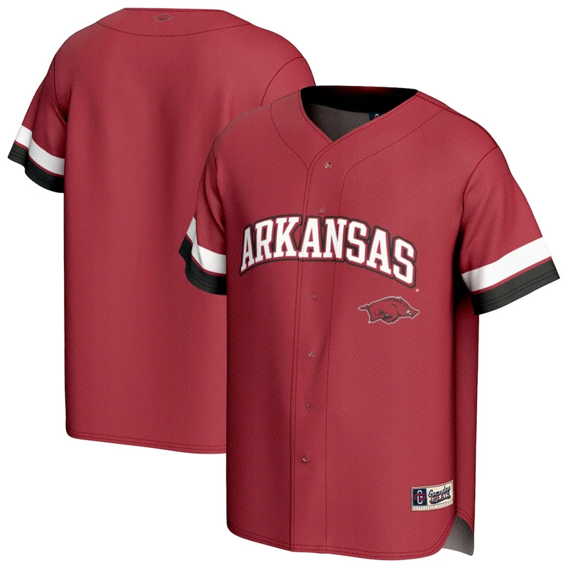 Unisex Crimson Arkansas Razorbacks Spirit Baseball Jersey GameDay Greats 