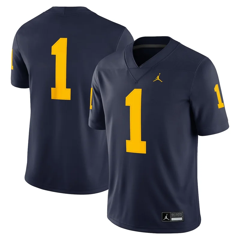 #1 Black Michigan Wolverines Football Jersey GameDay Greats - Image 4