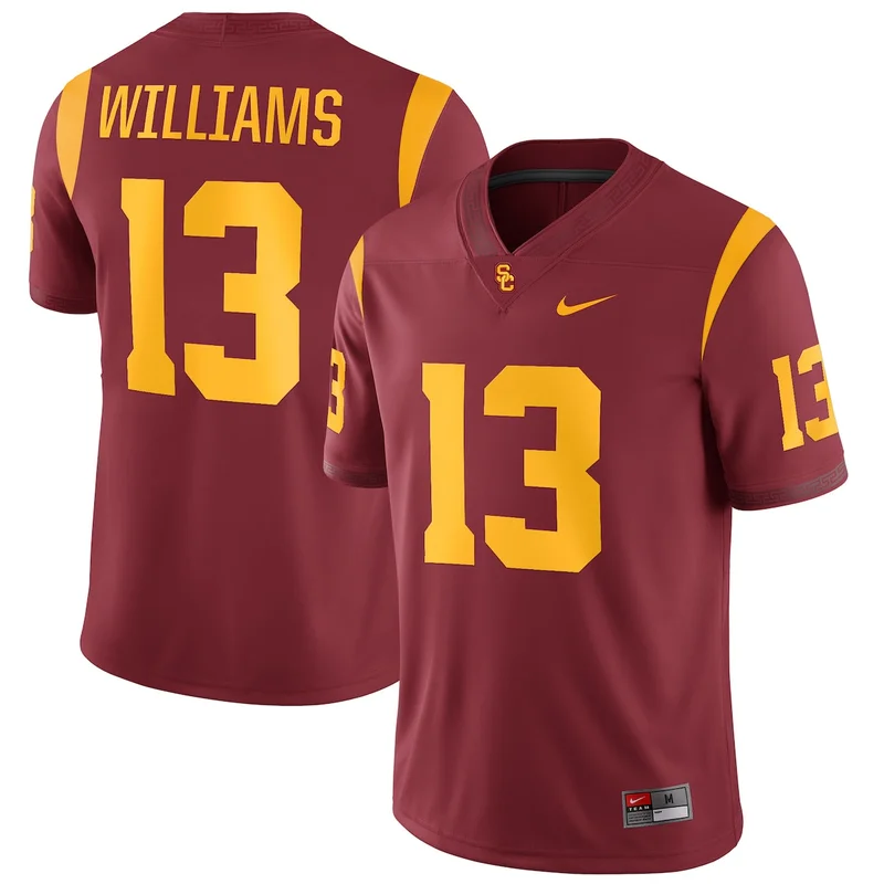#1 Cardinal USC Trojans Home Untouchable Football Jersey - Image 5