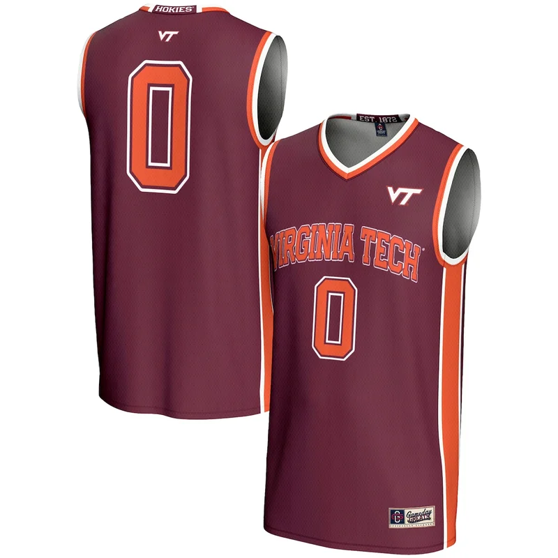 Unisex Orange #0 Virginia Tech Hokies Collegiate Basketball Jersey GameDay Greats - Image 2
