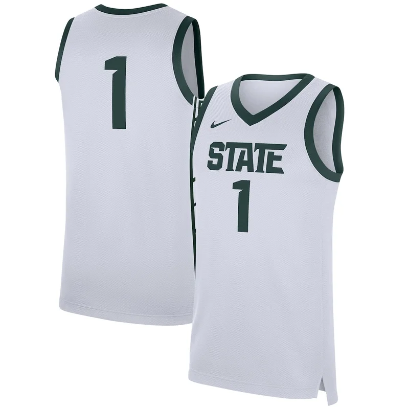 Black #1 Michigan State Spartans Lightweight Basketball Jersey GameDay Greats - Image 4