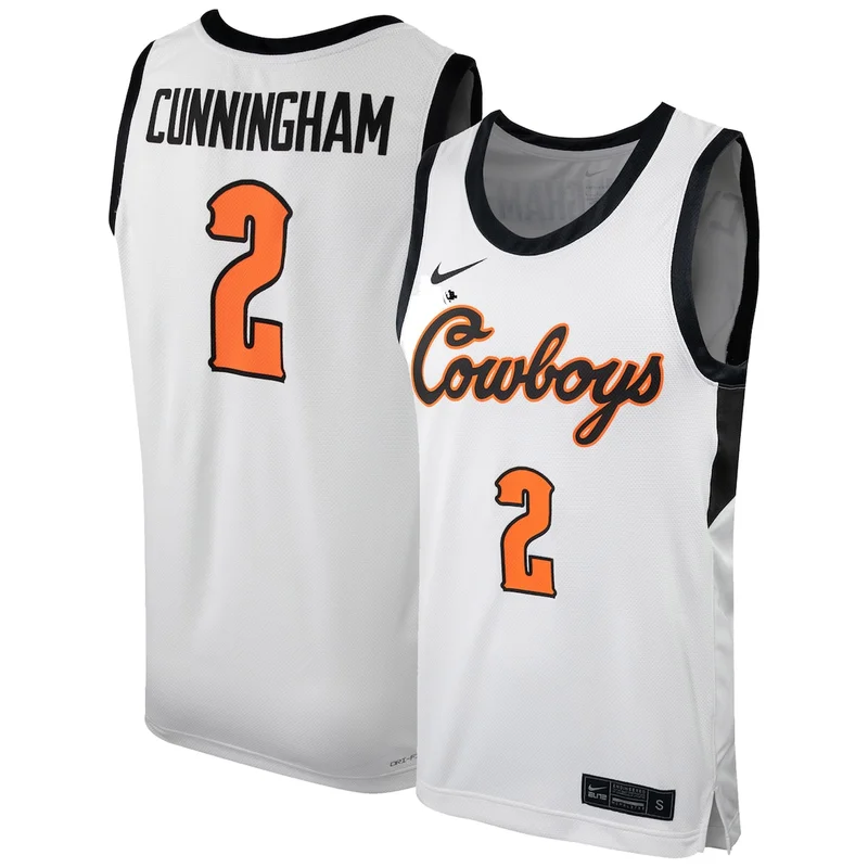 #1 Black Oklahoma State Cowboys Team Basketball Jersey - Image 3