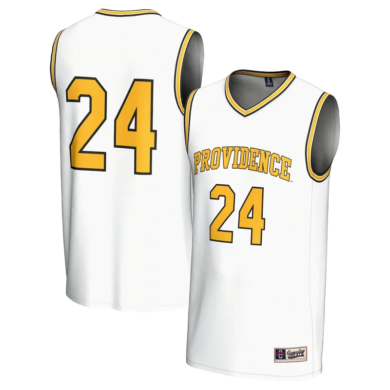 #24 White Providence Friars Lightweight Basketball Jersey GameDay Greats 