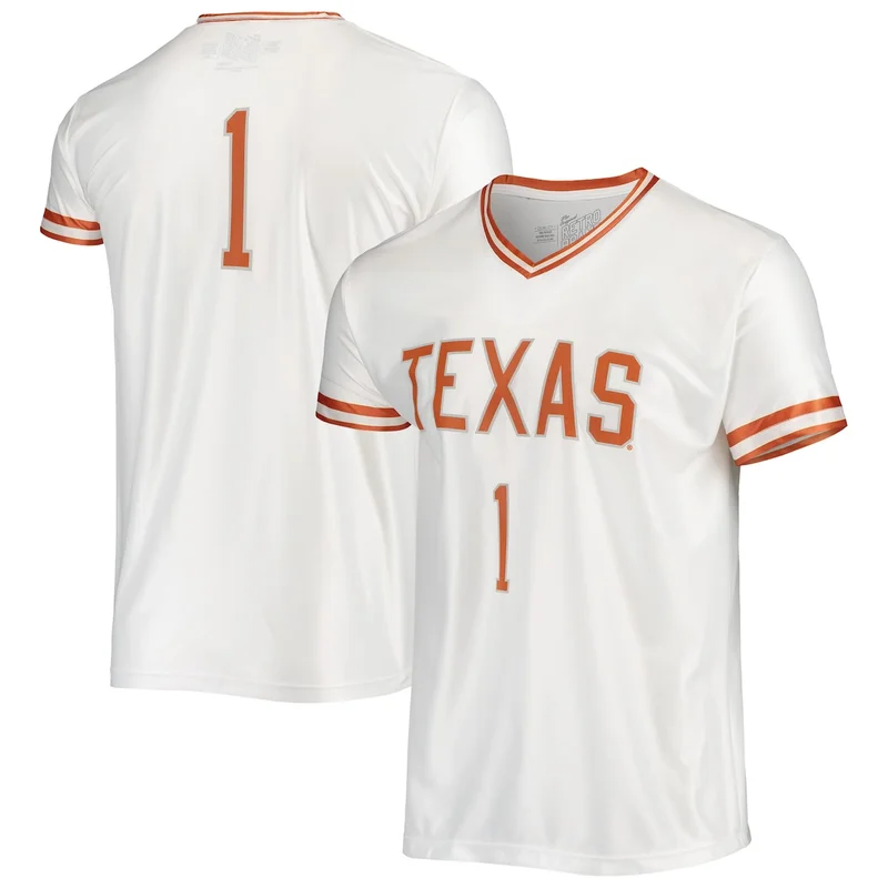 #1 Texas Orange Texas Longhorns Road Jersey Basketball - Image 2