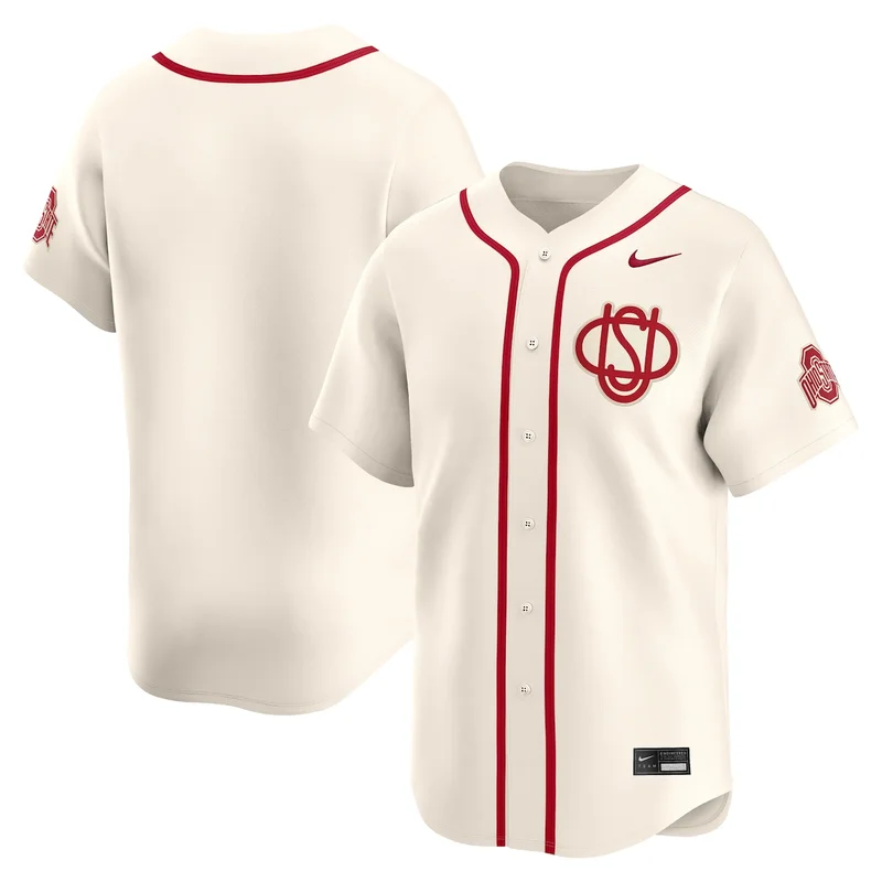 #1 White Ohio State Buckeyes Lightweight Baseball Jersey GameDay Greats - Image 3
