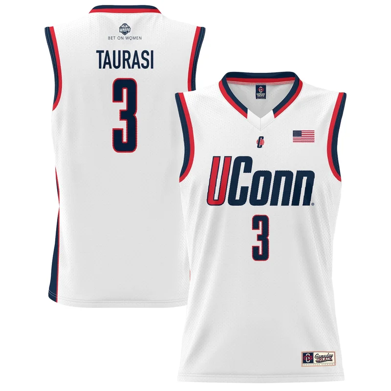 White UConn Huskies Basketball Jersey - Image 4
