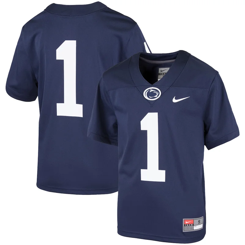 #1 Navy Penn State Nittany Lions Team Football Jersey 