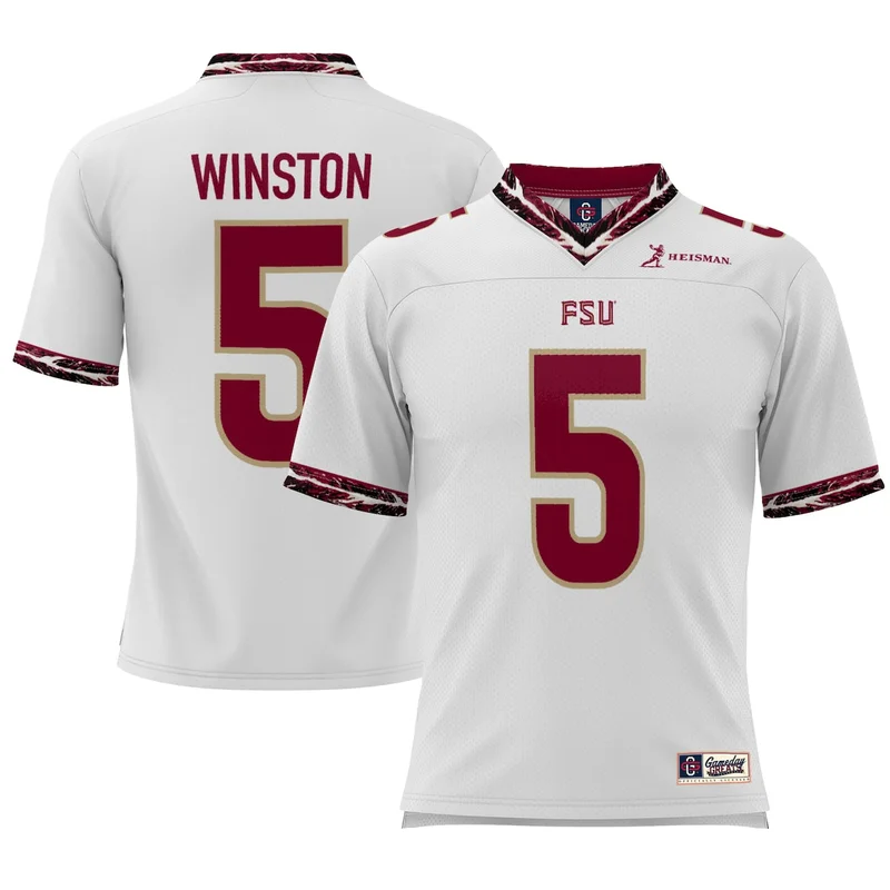 Jameis Winston White Florida State Seminoles Heisman Football Jersey GameDay Greats 